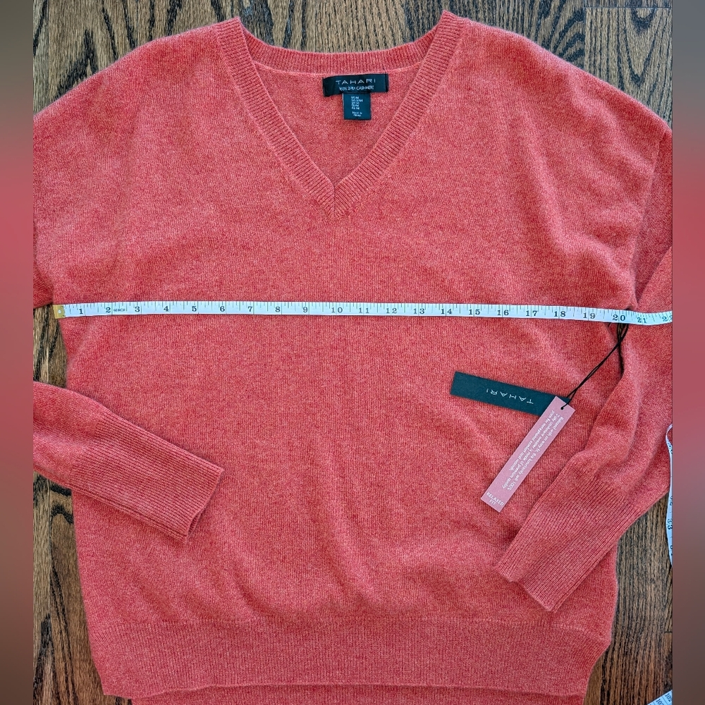 Tahari Coral V-Neck Sweater for Women - Picture 7 of 7